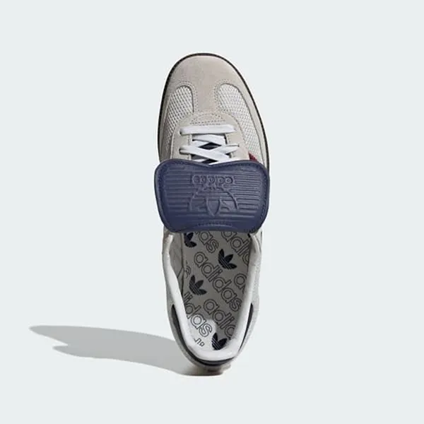 Giày Thể Thao Nam Adidas Samba OG Crystal White Blue IE9169 Màu Xám Xanh Size 36