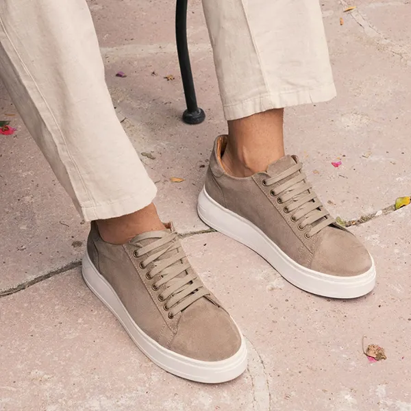 Giày Thể Thao Nam Duca Di Morrone FABRIZIO_CAM_TAUPE Màu Nâu Be Size 40