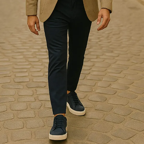 Giày Thể Thao Nam Duca Di Morrone FABRIZIO_PELLE_BLU Màu Xanh Blue Size 40