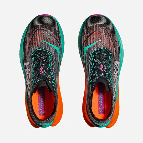Giày Thể Thao Nam Nike Mach X 2 Wide Running Shoes 1162390-BCQ Màu Đen/Xanh Size 11 US