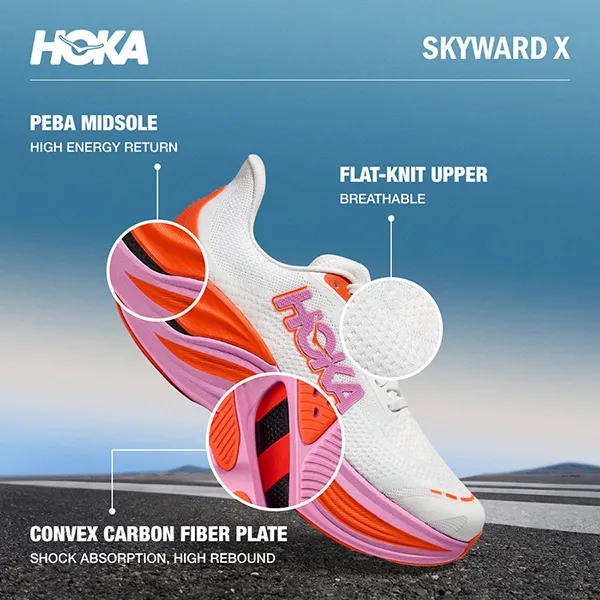 Giày Thể Thao Nam Hoka Skyward X Running Shoes - Multicolor 1147912-FLP Phối Màu Size 7 US