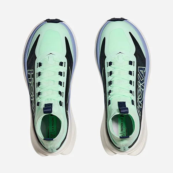 Giày Thể Thao Nam Hoka Tecton X 3 Running Shoes 1155114-MTV Màu Xanh Mint Size 6 US