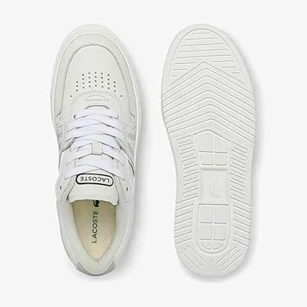 Giày Thể Thao Nam Lacoste L001 Leather Trainers White/Off White Màu Trắng Size 39.5