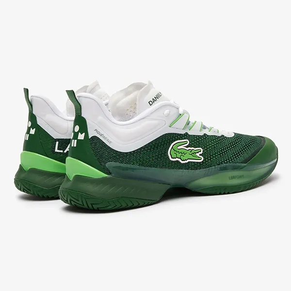 Giày Thể Thao Nam Lacoste Men's AG-LT23 ULTRA MC 1242 SMA DK GRN/WHT 747SMA01012D2 Màu Xanh Trắng Size 40