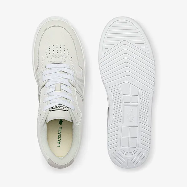 Giày Thể Thao Nam Lacoste Men's L001 Leather Sneakers 42SMA0092 65T Màu Trắng Size 5
