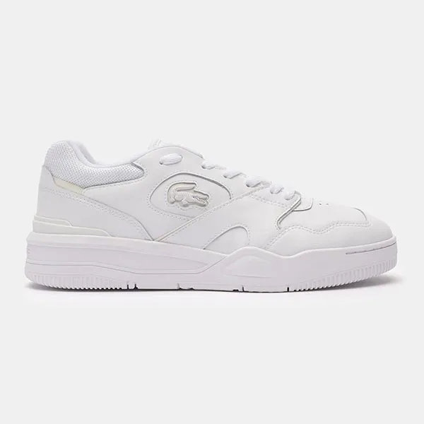 Giày Thể Thao Nam Lacoste Men's Lineshot Premium Sneakers 46SMA0110 21G Màu Trắng Size 6