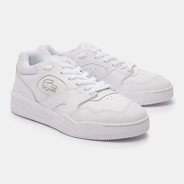 Giày Thể Thao Nam Lacoste Men's Lineshot Premium Sneakers 46SMA0110 21G Màu Trắng Size 6