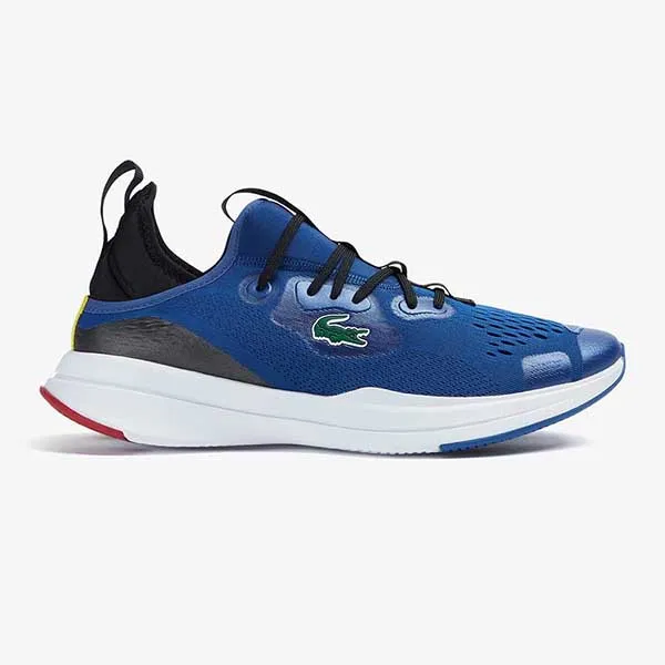 Giày Thể Thao Nam Lacoste Men's Run Spin Comfort Textile Colour Contrast Trainers 44SMA0063 221 Màu Xanh Blue - Trắng Size 40.5