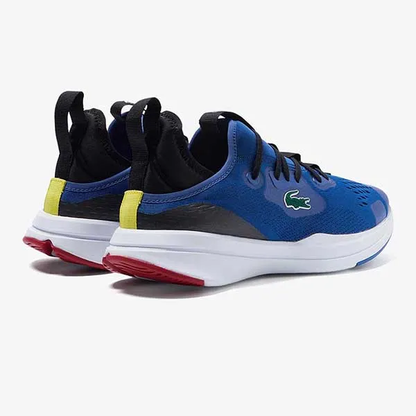 Giày Thể Thao Nam Lacoste Men's Run Spin Comfort Textile Colour Contrast Trainers 44SMA0063 221 Màu Xanh Blue - Trắng Size 40.5