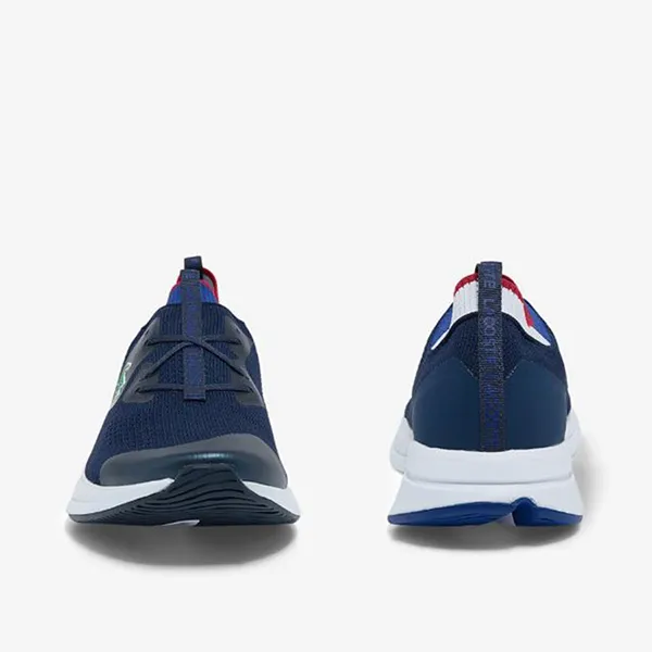 Giày Thể Thao Nam Lacoste Run Spin Knit Trainers 42SMA0075092 Màu Xanh Navy Size 39.5