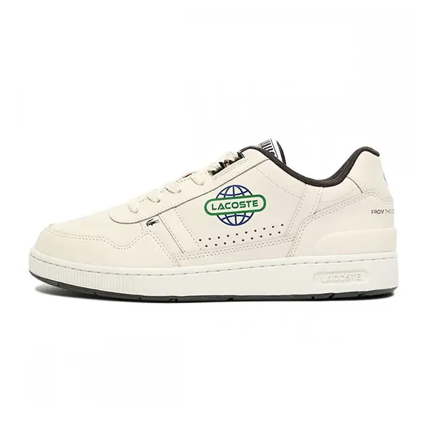 Giày Thể Thao Nam Lacoste T-Clip 2231 SMA 746SMA0067 2G9 Màu Trắng Kem Size 7