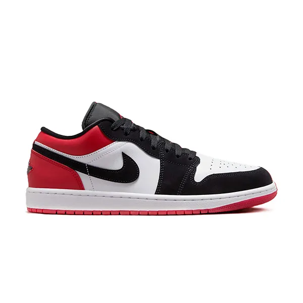 Giày Sneaker Nike Air Jordan 1 Low Black Toe 2025 IB8971-106 Màu Đỏ Đen Size 40