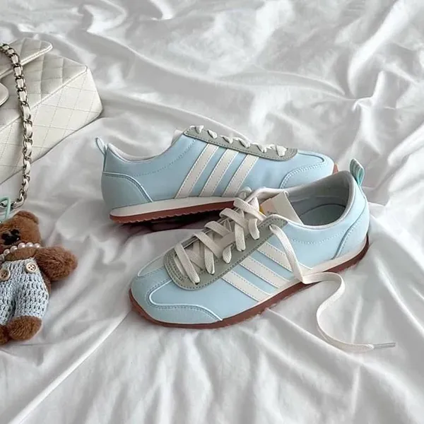 Giày Thể Thao Nữ Adidas VS JOG 2.0 White Blue JI2434 Màu Xanh Nhạt Size 38