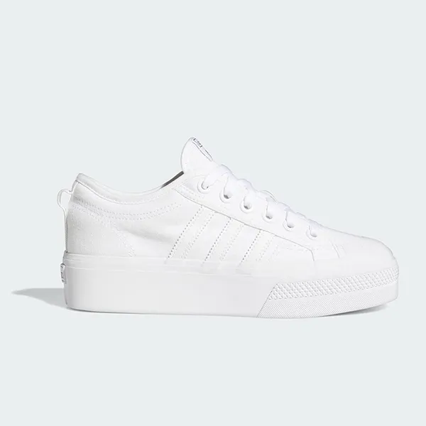 Giày Thể Thao Nữ Adidas Wmns Nizza Platform Triple White FV5322 Màu Trắng Size 36.5