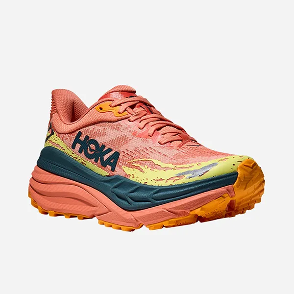 Giày Thể Thao Nữ Hoka Stinson 7 Running Shoes Multicolor 1141531-FPR Màu Cam San Hô Size 6 US