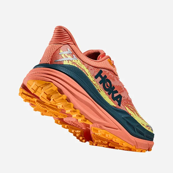 Giày Thể Thao Nữ Hoka Stinson 7 Running Shoes Multicolor 1141531-FPR Màu Cam San Hô Size 6 US