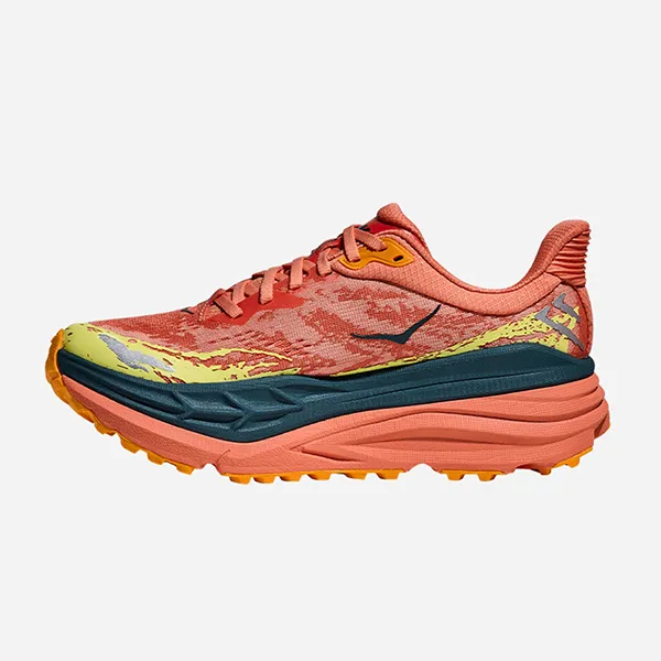 Giày Thể Thao Nữ Hoka Stinson 7 Running Shoes Multicolor 1141531-FPR Màu Cam San Hô Size 6 US