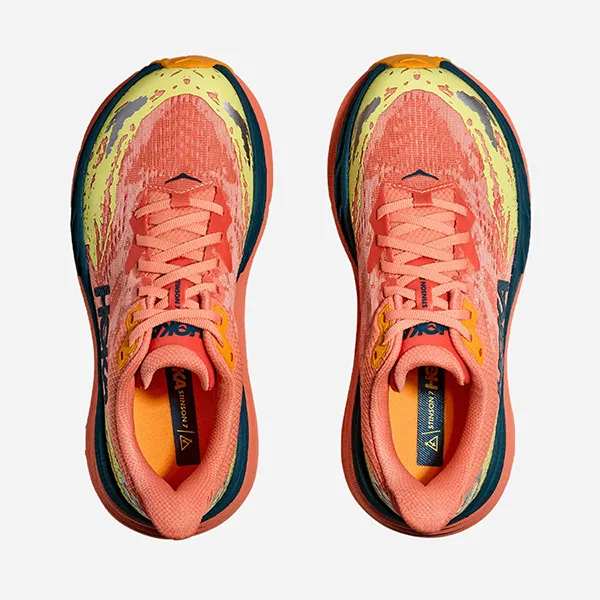 Giày Thể Thao Nữ Hoka Stinson 7 Running Shoes Multicolor 1141531-FPR Màu Cam San Hô Size 6 US
