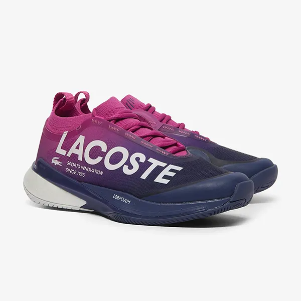 Giày Thể Thao Nữ Lacoste Women's AG-LT25 Lite Tennis Shoes 49SFA0094 Màu Hồng Tím Size 37