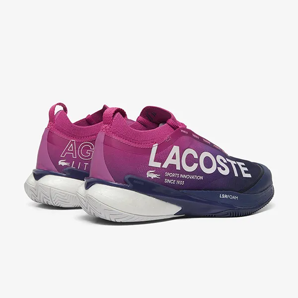 Giày Thể Thao Nữ Lacoste Women's AG-LT25 Lite Tennis Shoes 49SFA0094 Màu Hồng Tím Size 37