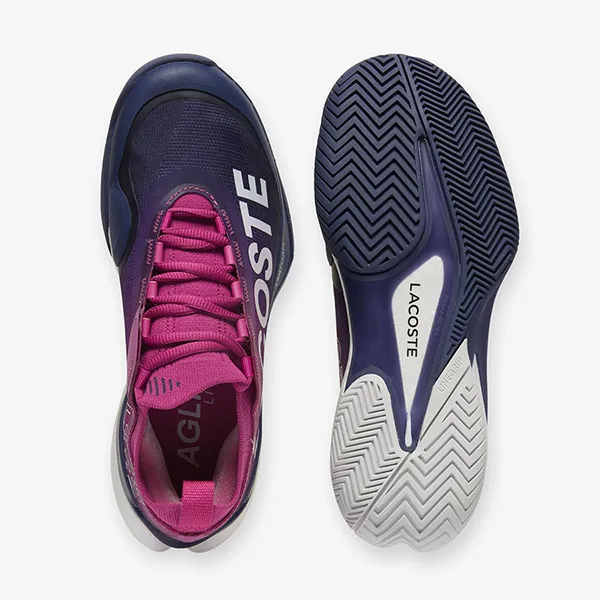 Giày Thể Thao Nữ Lacoste Women's AG-LT25 Lite Tennis Shoes 49SFA0094 Màu Hồng Tím Size 37
