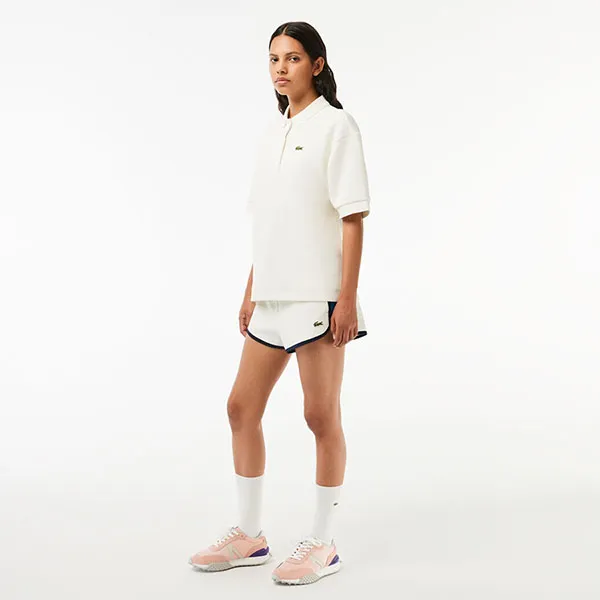 Giày Thể Thao Nữ Lacoste Women's L-Spin Deluxe Mixed Material Trainers 46SFA0006 208 Màu Hồng Size 5.5