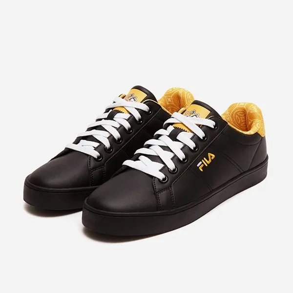Giày Thể Thao Unisex Fila Court Deluxe Wblt Logo1TM01892F-045 Màu Đen Size 6.5 US