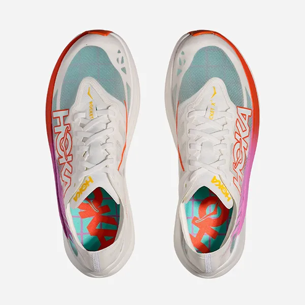 Giày Thể Thao Unisex Hoka Rocket X2 Running Shoes 1127927-FLV Màu Trắng/Hồng Size 5 US