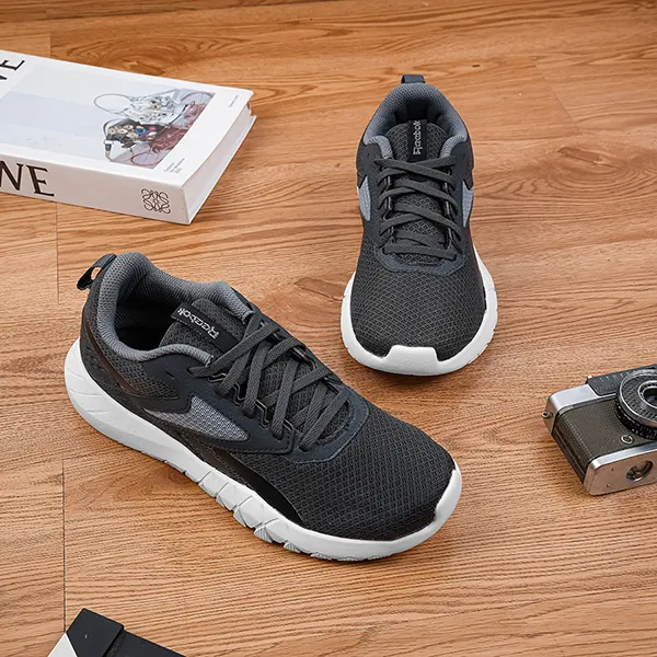 Giày Thể Thao Unisex Reebook Training Shoes Flexagon Energy TR 4.0 Textile Chunky Sole High Neck Lace Up Grey Màu Xám Size 38