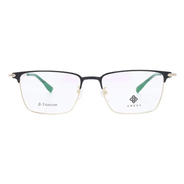 Gọng Kính Nam Ancci AC34247 C1 Màu Đen Vàng