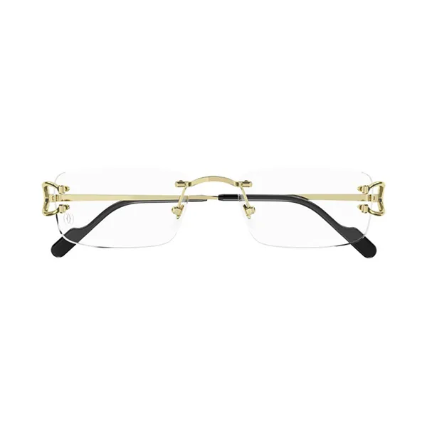 Gọng Kính Nam Cartier CT0344O 001 Màu Vàng Đen