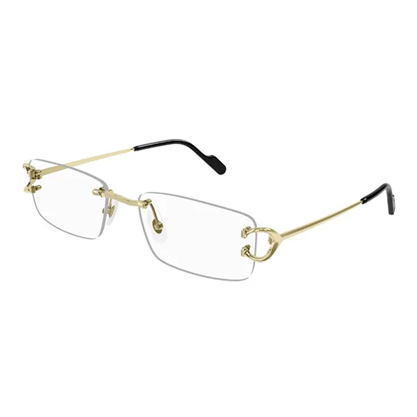 Gọng Kính Nam Cartier CT0344O 001 Màu Vàng Đen
