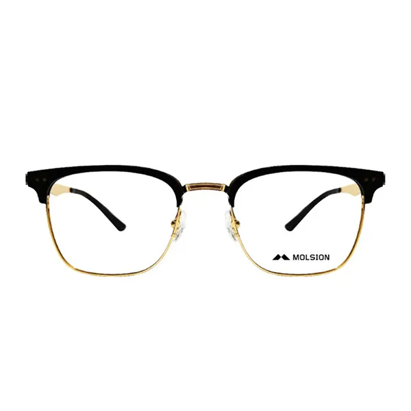 Gọng Kính Nam Molsion MJ6117 B12 Màu Đen/Vàng