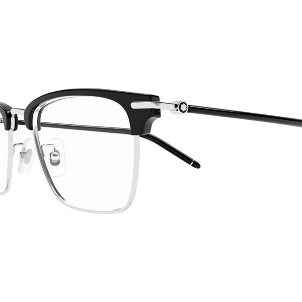 Gọng Kính Nam Montblanc MB0409O 001 Màu Đen Bạc
