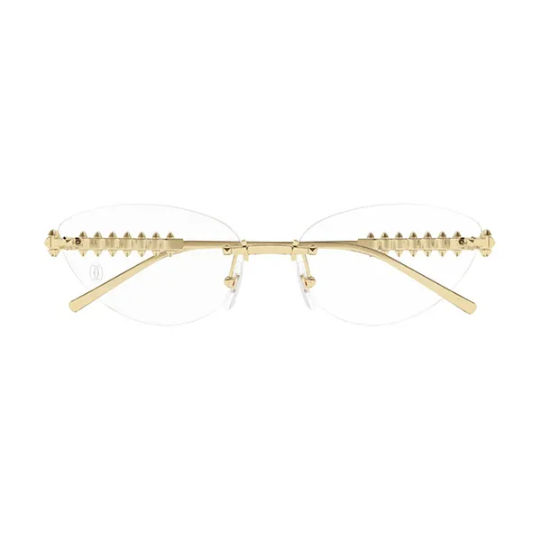 Gọng Kính Nữ Cartier CT0565O 001 Màu Vàng Gold