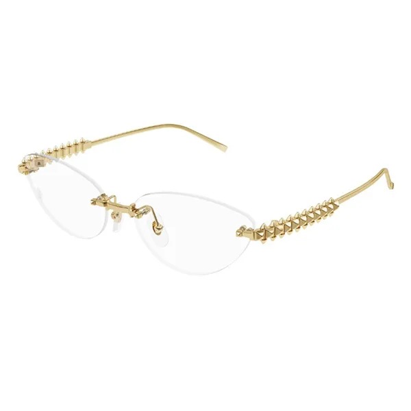 Gọng Kính Nữ Cartier CT0565O 001 Màu Vàng Gold