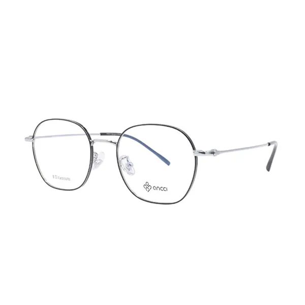 Gọng Kính Unisex Ancci AC51906 C2 Màu Bạc/Đen