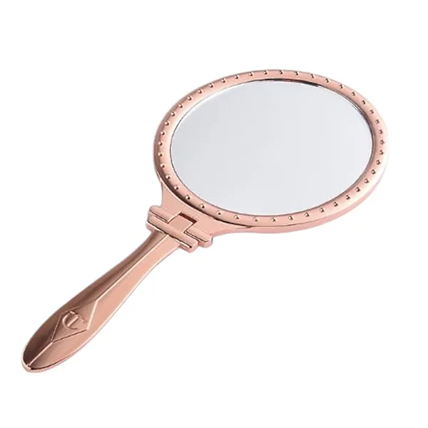 Gương Trang Điểm Charlotte Tilbury Pillow Talk Foldable Rose Gold Handheld Stand Mirror Limited Edition Màu Trắng