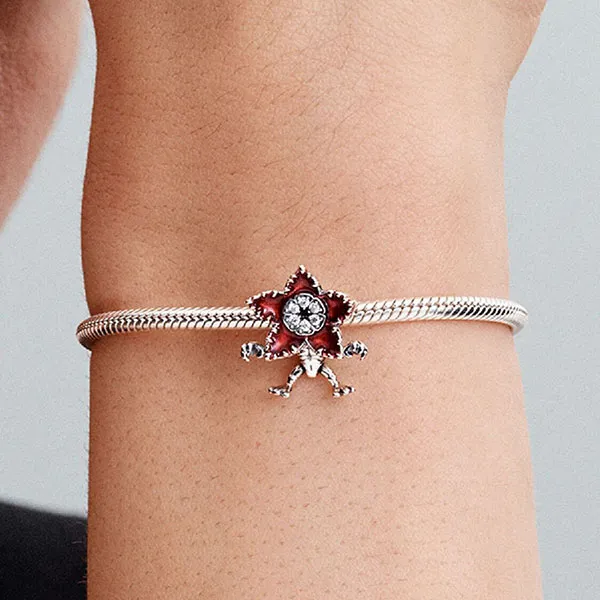 Hạt Vòng Charm Pandora Stranger Things Moveable Demogorgon Charm Sterling Silver 793562C01 Màu Bạc