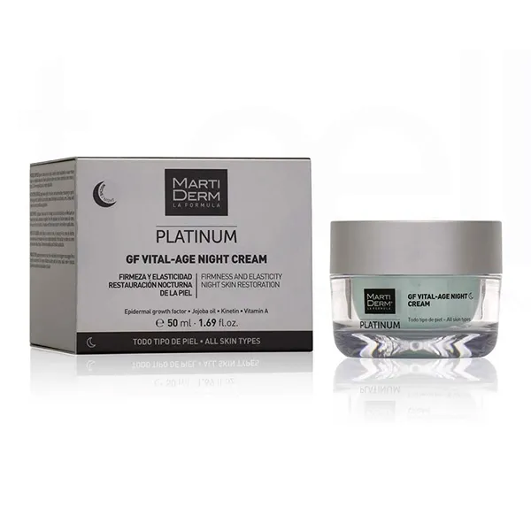 Kem Dưỡng Hỗ Trợ Giảm Mụn, Trẻ Hóa Da Martiderm Platinum GF Vital Age Night Cream 50ml