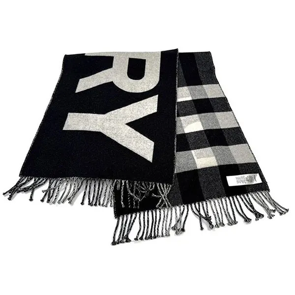 Khăn Choàng Burberry Cashmere Check Reversible Scarf 40825103 132673263 Màu Trắng Đen
