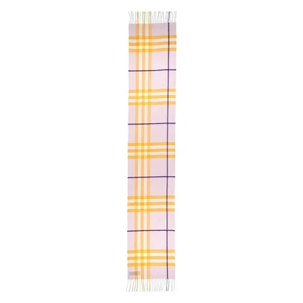 Khăn Choàng Burberry Giant Check Cashmere Scarf Màu Tím Vàng