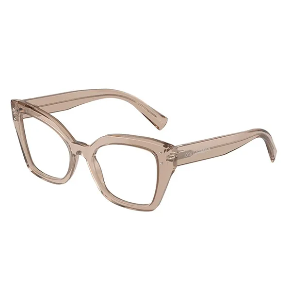 Kính Mắt Cận Dolce & Gabbana D&G DG3386 3432 Chameau Transparent Màu Hồng Nhạt