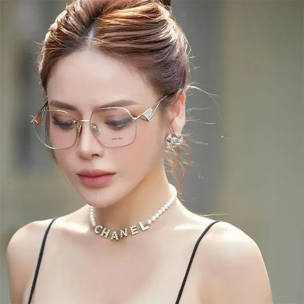 Kính Mắt Cận Prada Pale Gold Eyeglasses PR59ZV Màu Vàng
