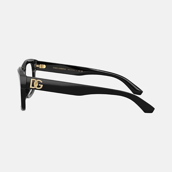 Kính Mắt Cận Unisex Dolce & Gabbana D&G Logo Gold DG3416 501 Màu Đen
