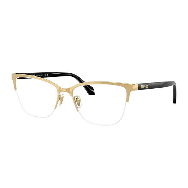 Kính Mắt Cận Versace Eyeglasses VE1304 1002 Màu Đen/Vàng