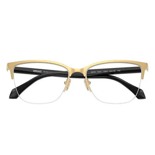Kính Mắt Cận Versace Eyeglasses VE1304 1002 Màu Đen/Vàng