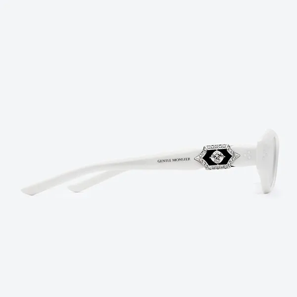 Kính Mát Gentle Monster GM Vegax W2 Sunglasses Màu Trắng