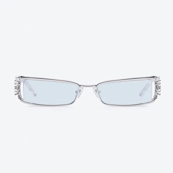 Kính Mát Gentle Monster Sunglasses Kiira 02 BLM Màu Xanh/Bạc