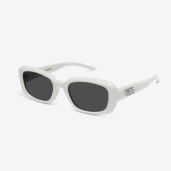 Kính Mát Gentle Monster Sunglasses Lin W2 Màu Đen/Trắng